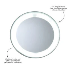 Tweezerman LED 15X Mini Mirror -Jerseybeauty Sales 6796 R Led 15X Mini Mirror Infographic 11dd96daa3fc8c5e1119bc3ea0940038