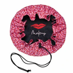 Donna May London Signature Lay-Flat Drawstring Makeup Bag - Red Leopard -Jerseybeauty Sales Donna May signature red leopard 4 11dd96daa3fc8c5e1119bc3ea0940038