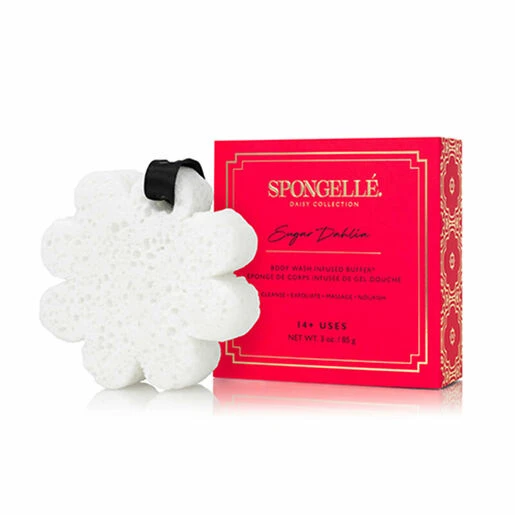 Spongelle Boxed Flower Body Wash Infused Buffer - Sugar Dahlia 3 Spongelle Boxed Flower Body Wash Infused Buffer - Sugar Dahlia