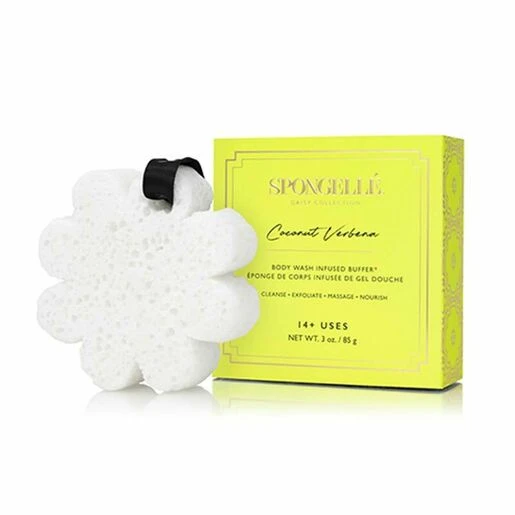 Spongelle Boxed Flower Body Wash Infused Buffer - Coconut Verbena 4 Spongelle Boxed Flower Body Wash Infused Buffer - Coconut Verbena - Image 2