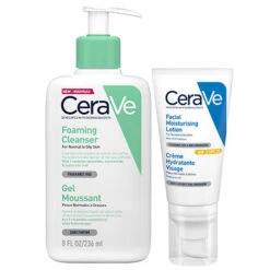 CeraVe Foaming Cleanser & AM Facial Moisturising Lotion SPF 25 Duo