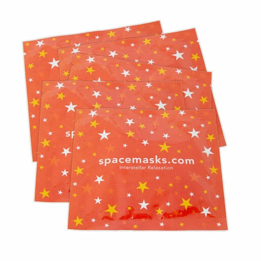 SpaceMasks Self Heating Eye Mask - 5 Pouches In Box (Orange & Grapefruit) 5 SpaceMasks Self Heating Eye Mask - 5 Pouches In Box (Orange & Grapefruit) - Image 3